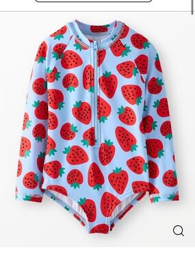 Hanna Andersson One-Piece Rashguard Swimsuit 2T